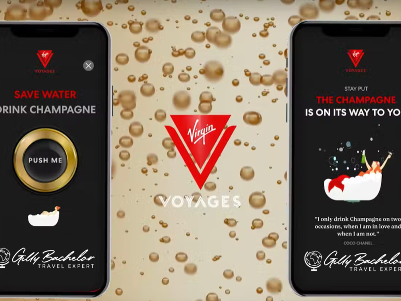 Gilly Bachelor invites you to Shake for Champagne with Virgin Voyages