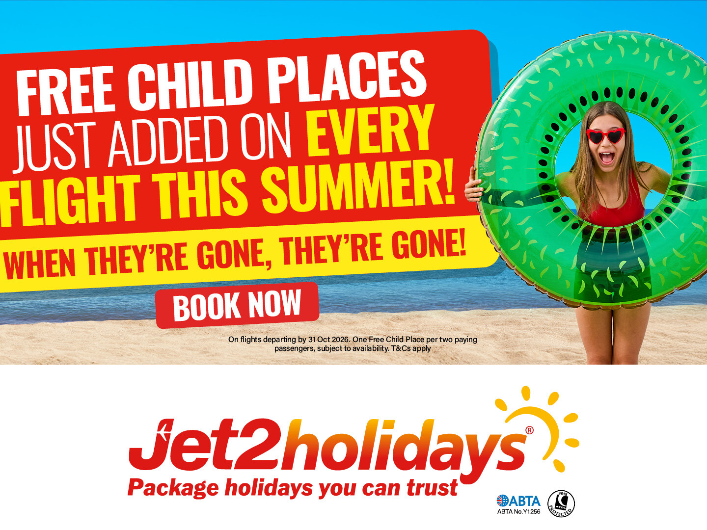 Jet2Holidays Free Child Places