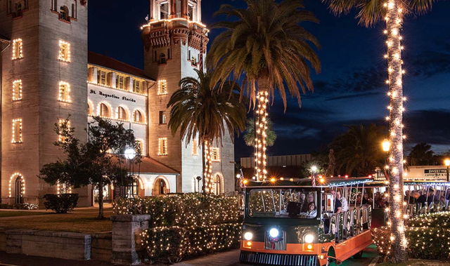 t Augustine Nights of Light Trolley